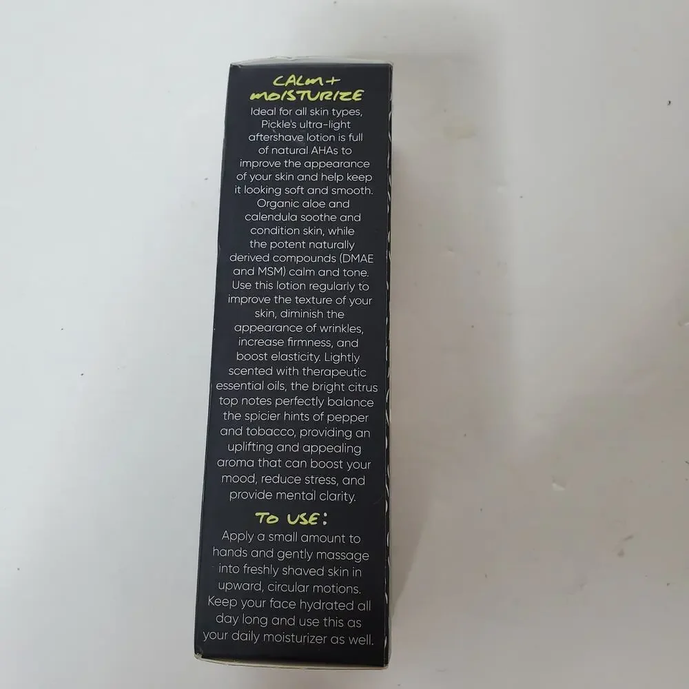 NWT Pickle's Potions Shave Aftershave Lotion 2 oz